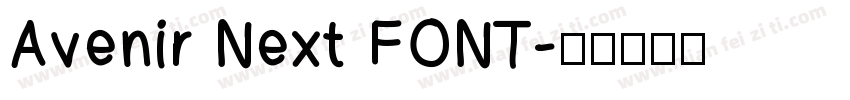 Avenir Next FONT字体转换